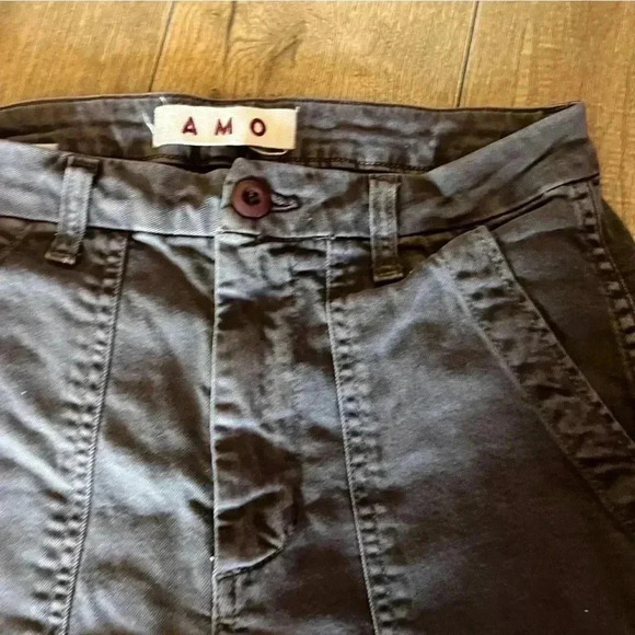 Amo east army trouser washed grey pants Sz 25 cargos - Picture 2 of 6